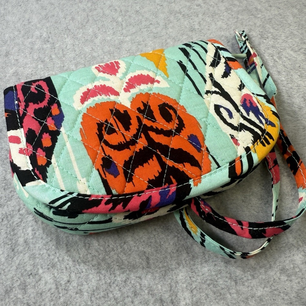 Vera Bradley Travel Jewelry Organizer Bag Multicolor Ikat Print